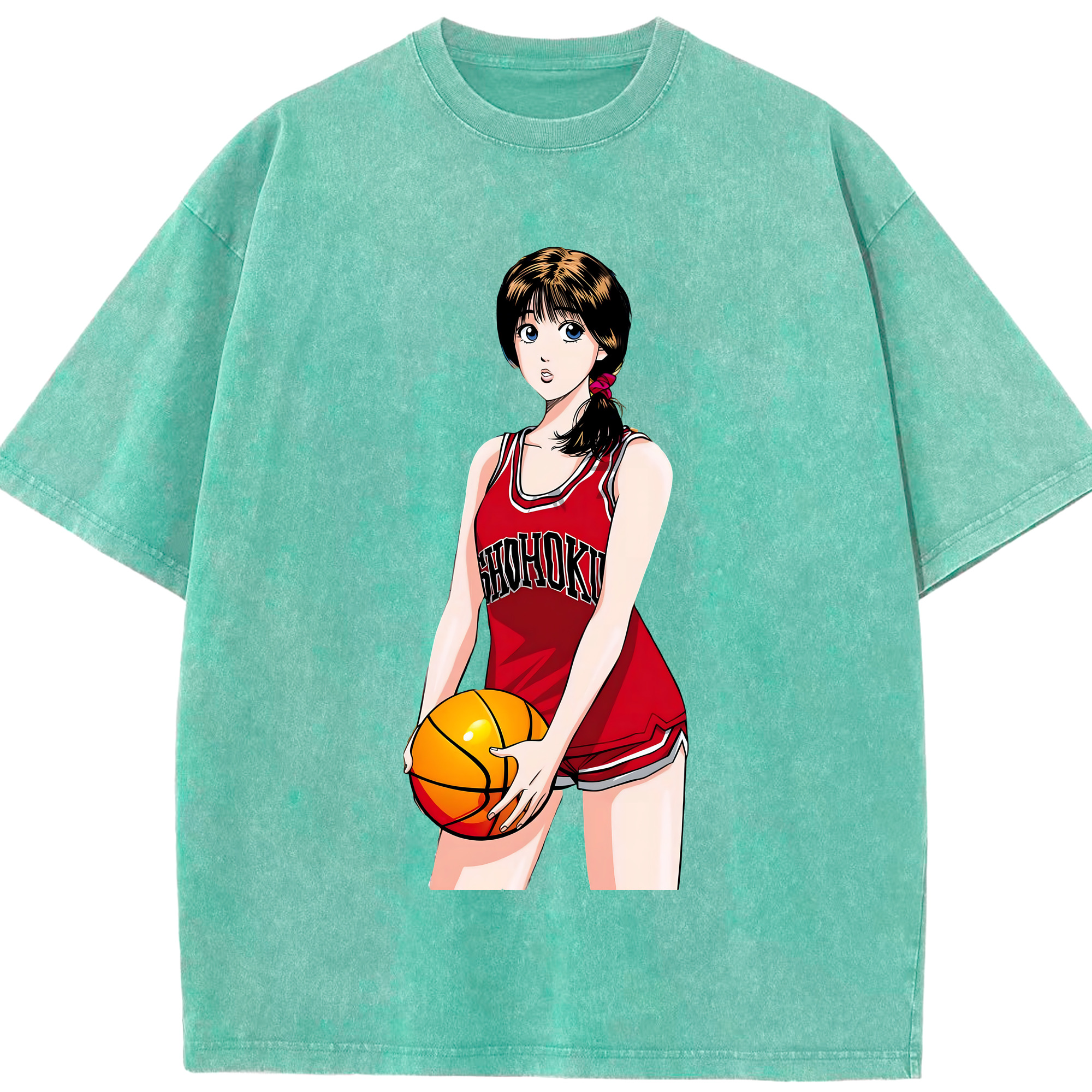 （画像用） SLAM DUNK／スラムダンク 綿100% ヴィンテージ風 半袖Tシャツ（フロントプリント）